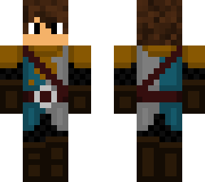 knight with cyan and white