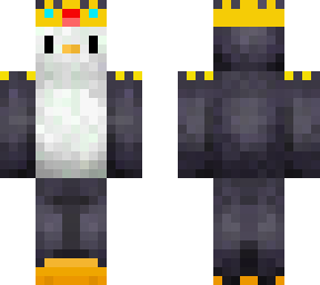 penguin in a crown