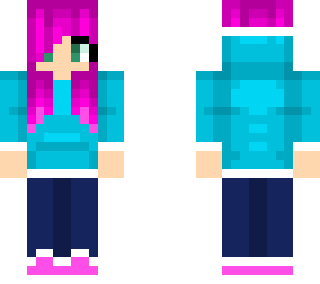 random girl with pink hair