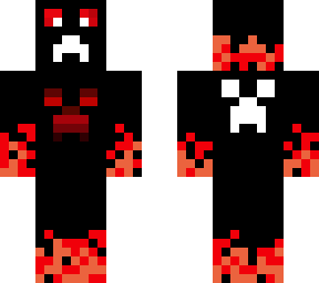 black, white, and red creeper