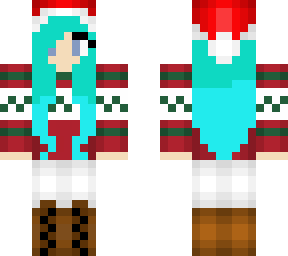 blue haired sweater