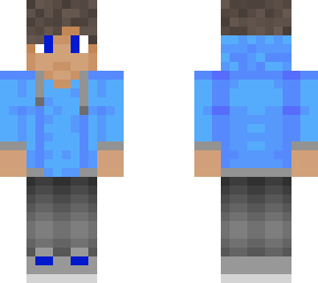 blue hoodie