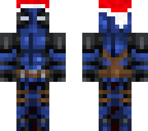 bluepool (deadpool recolored) santa hat