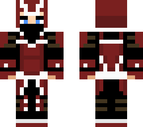 red and white samurai