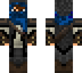 rogue raven- brown eyes/hair, fixed scarf