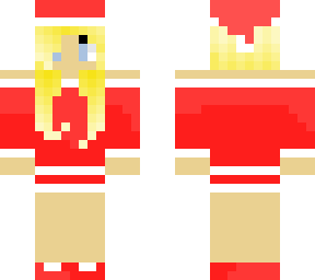 blonde girl chirstmas