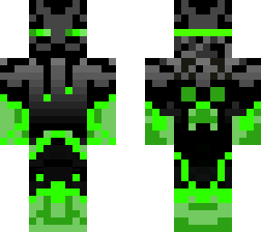 enderman con vestido verde