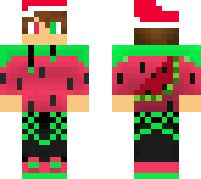 my skin but with a christmas hat on