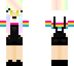 pan flag pride girl