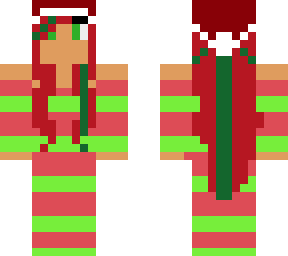 christmas pajama girl