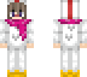 christmas winter chicken girl skin