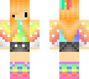 rainbow chibi girl