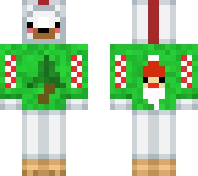 christmas polar bear in a chicken suit
