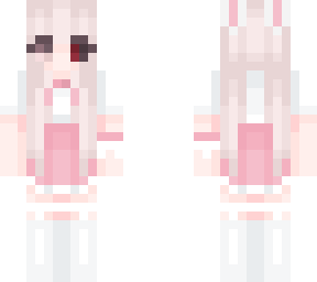 cute bunny girl with red eye