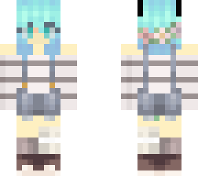 light blue haired girl