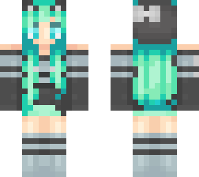 mint cat girl skin edit 4px arm  credit: kaikat