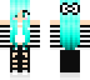 blue haired girl