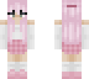 girl with pink hair