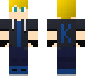 blond jacket kid