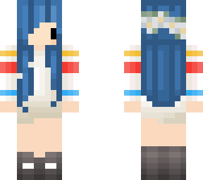 cute bluehaired chibi