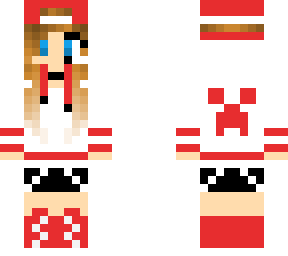 red and white gaming girl