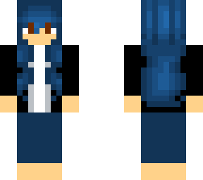 blue haired girl