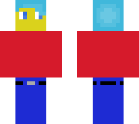 blue haired person