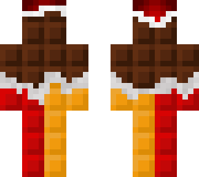 chocolate bar with santa hat