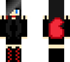 girl emo wolf ( difrent eyes )