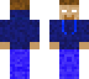 herobrine with a blue sweater