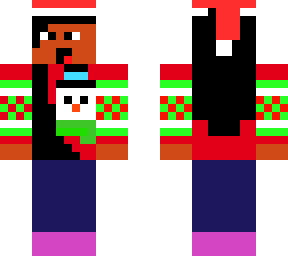 my christmas skin but its forwards