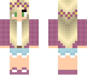 rustic purple flannel  blonde