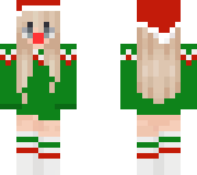 christmas teen girl-green jumper