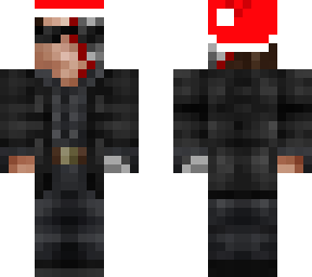 damaged terminator (santa hat)