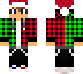 green, red boy christmas