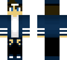 male skin w/ blue hoodie, cap and jeans