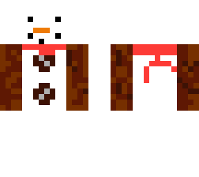 snow man with top hat