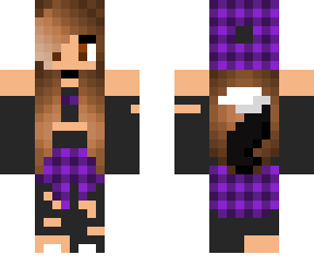 brunette gangster wolf (purple clothes) girl