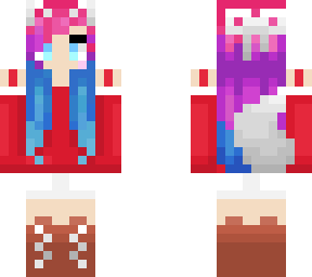 christmas wolf girl