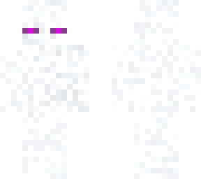 albino enderman (with skull mask on top)