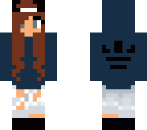 blue hoodie girl