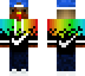 rainbow nike turkey (original skin by millielovelypower)