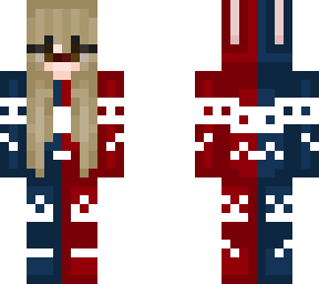 blue and red