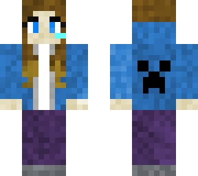 blue gamer girl