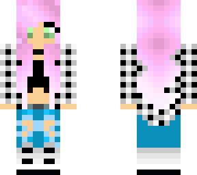 pink hair grunge girl