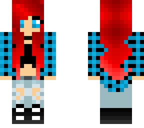 red hair grunge girl