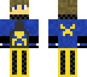 blue and gold gamer guy
