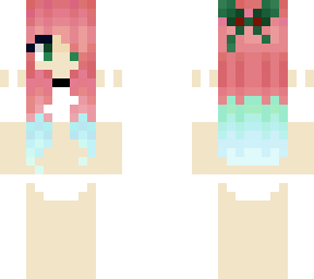 christmas girl swimming