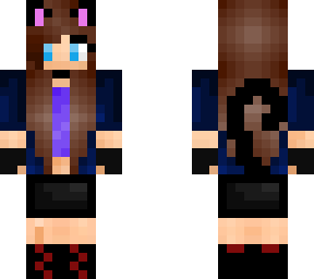 cat rose girl with brown hair