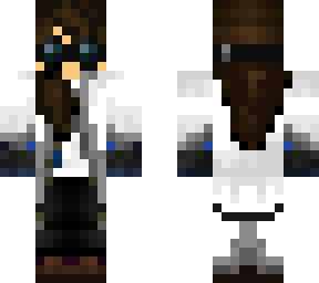 female scientist- goggles